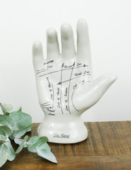 Palmistry Phrenology Hand Ornament | The Den & Now