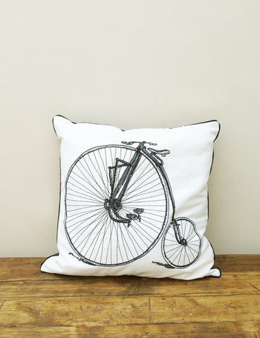 The Den & Now | Penny Farthing Cushion