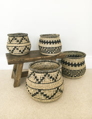 Seagrass Artisan Woven Baskets (pair) | The Den & Now
