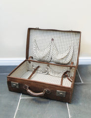 The Den & Now | Vintage Leather Luggage