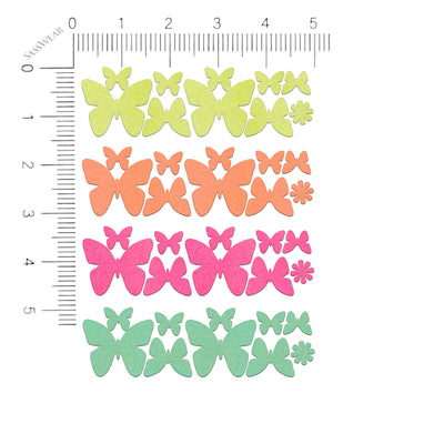 Butterfly Blacklight Body Stickers-40 Pk - Sasswear