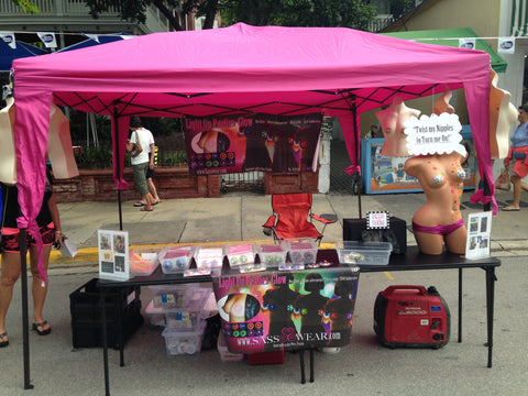 fantasy fest street fair light up pasties