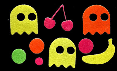 Pacman Glow-in-the-Dark Body Stickers-Mini - Sasswear