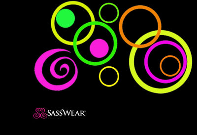 Spiral/Circles Glow-in-the-Dark Body Stickers-Mini - Sasswear