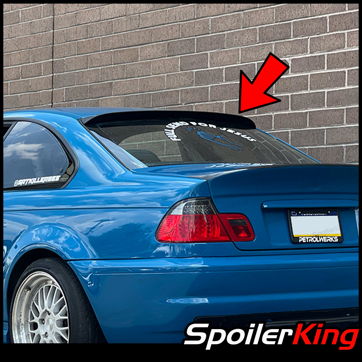 LTW-GT Low Kick Rear trunk Spoiler wing for BMW E46 Coupe Cabrio + M3 ABS