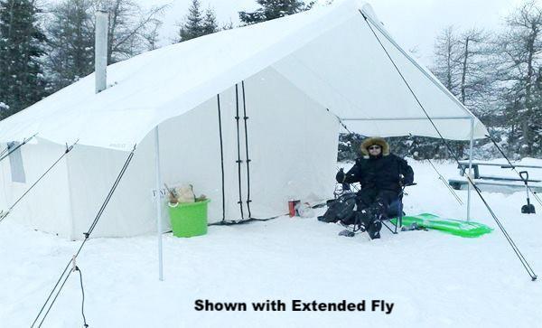 Canvas Winter Tents with Frame, Fly, and Stove
