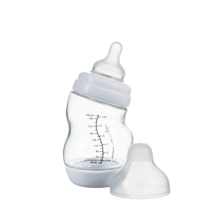 bron Communistisch Keelholte Difrax | Glazen Anti-Colic S-babyfles Wide 200 ml