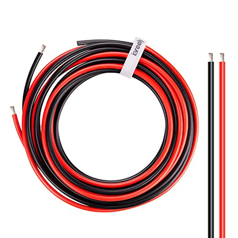 10 Gauge Wire Red & Black Power Ground 100 FT Each Primary Stranded Copper  Clad - Best Connections