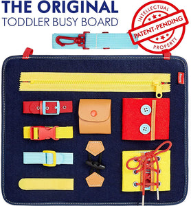 Montesorri Toys - Busy Sensory Board for Toddlers 2Y+