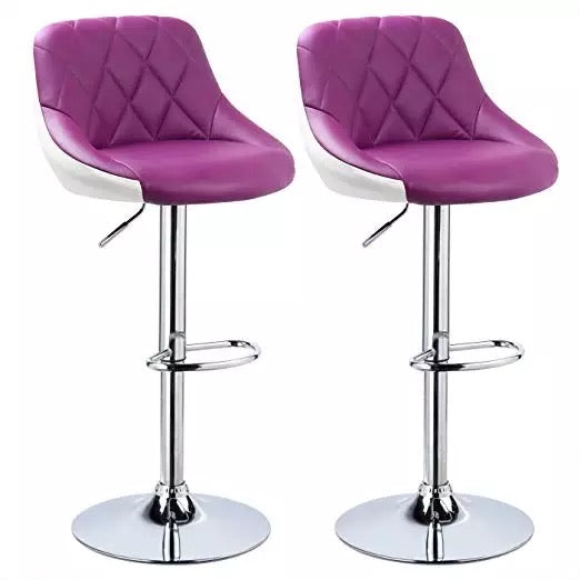 purple swivel bar stools