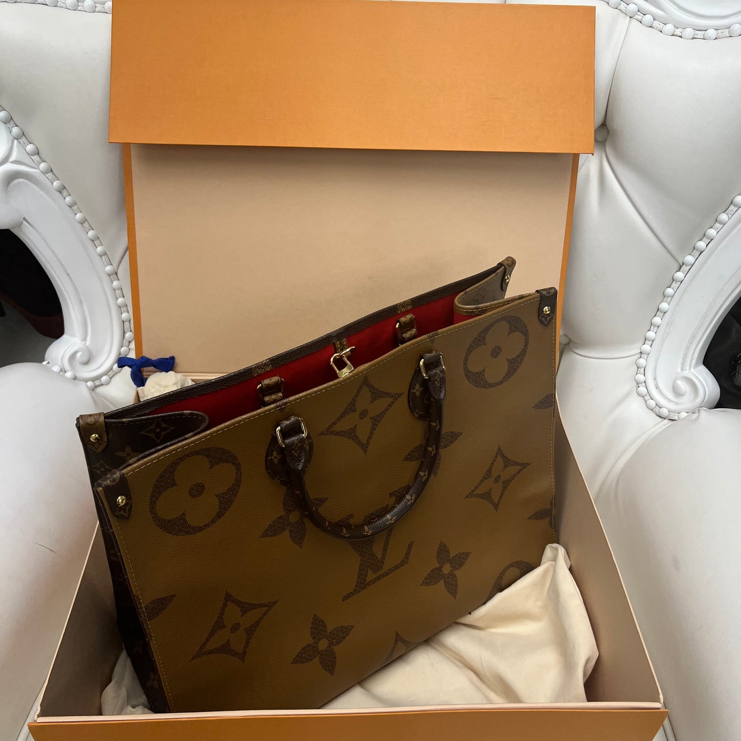 Louis Vuitton On the Go GM with Box & Dust Bag
