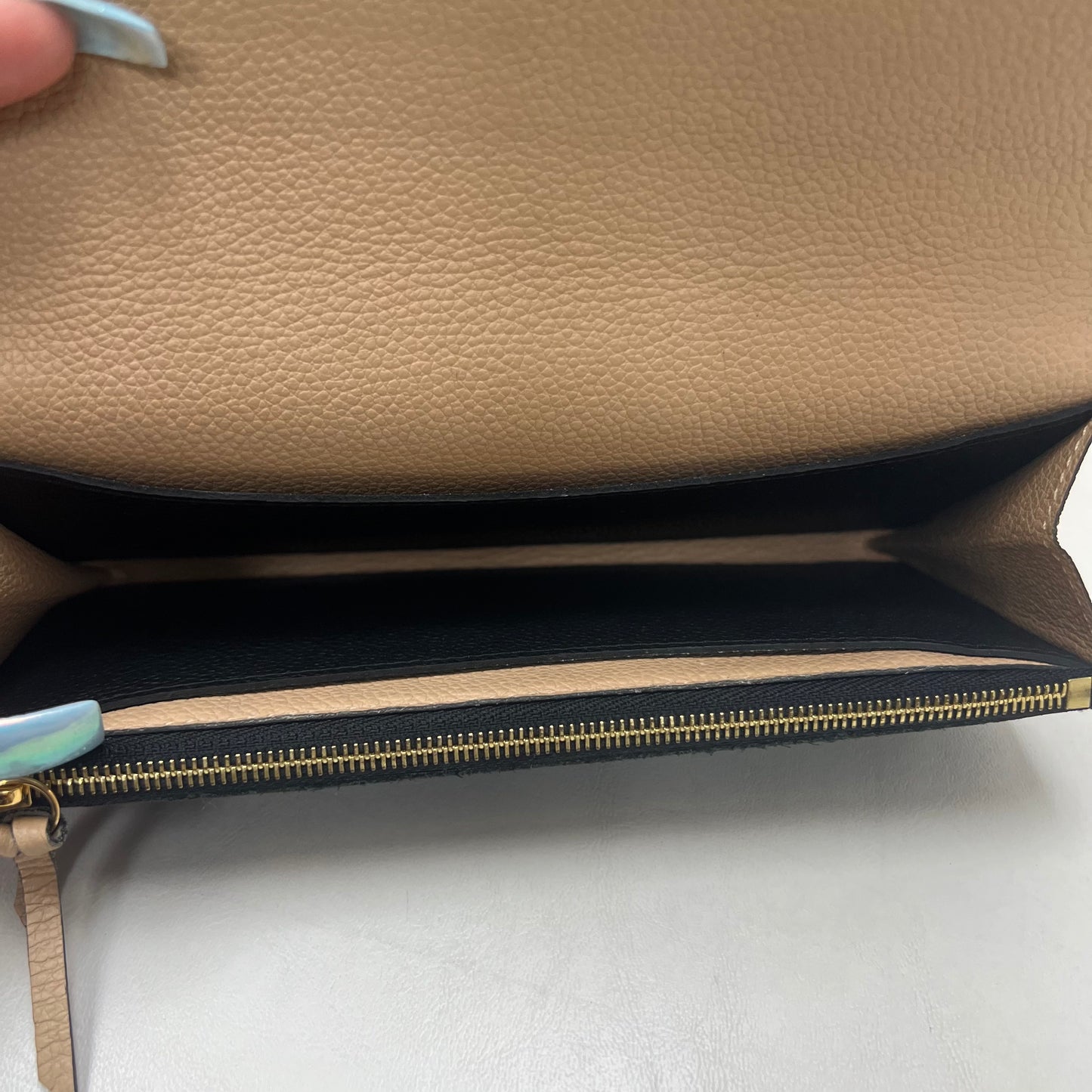 Louis Vuitton Emillie Wallet Black Empreinte Leather