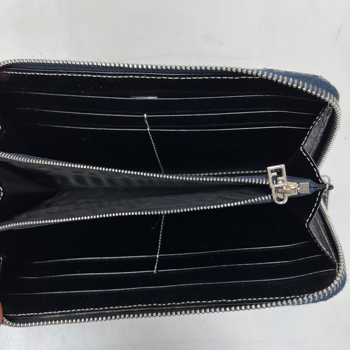 Fendi Zip Wallet Blue