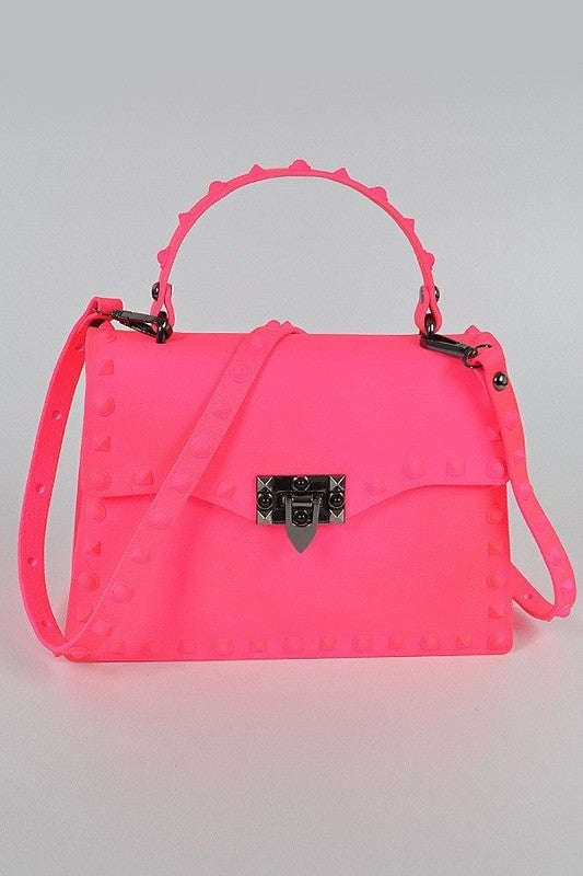 hot pink jelly purse