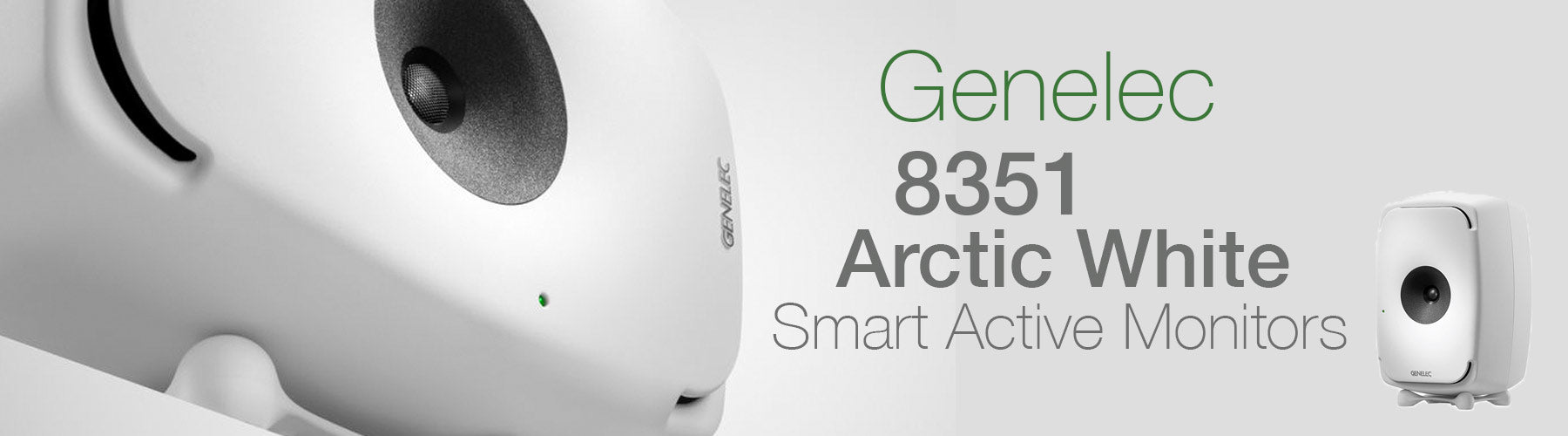 Genelec 8351SAM Arctic White Studio Monitors