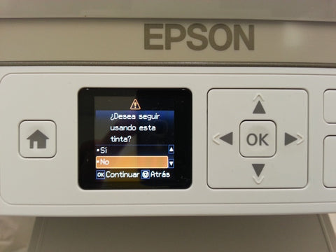 Epson - ¿Desea seguir usando esta tinta?