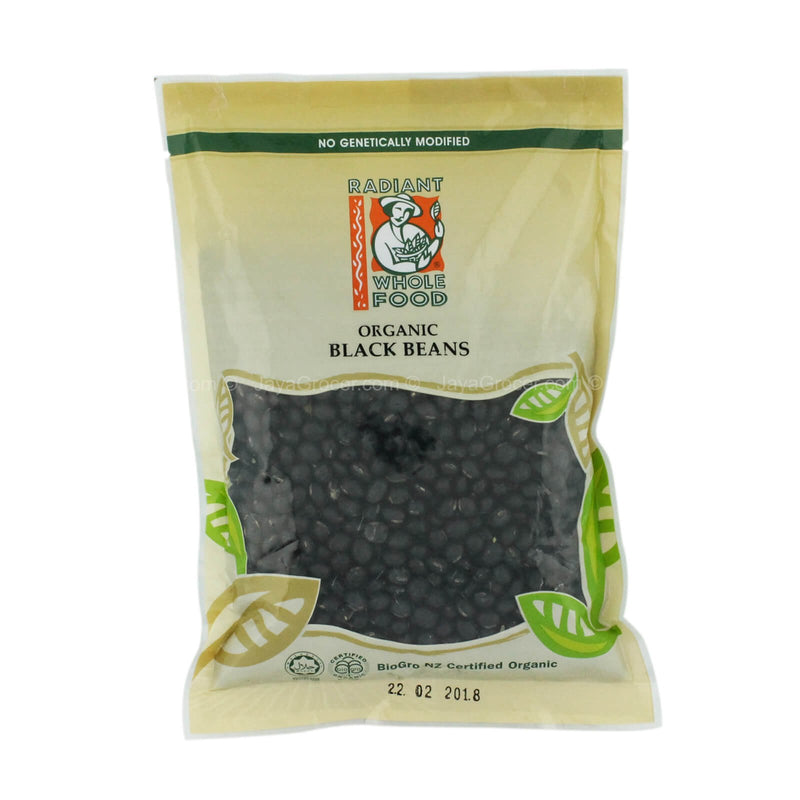 Radiant Whole Food Organic Black Beans 500g