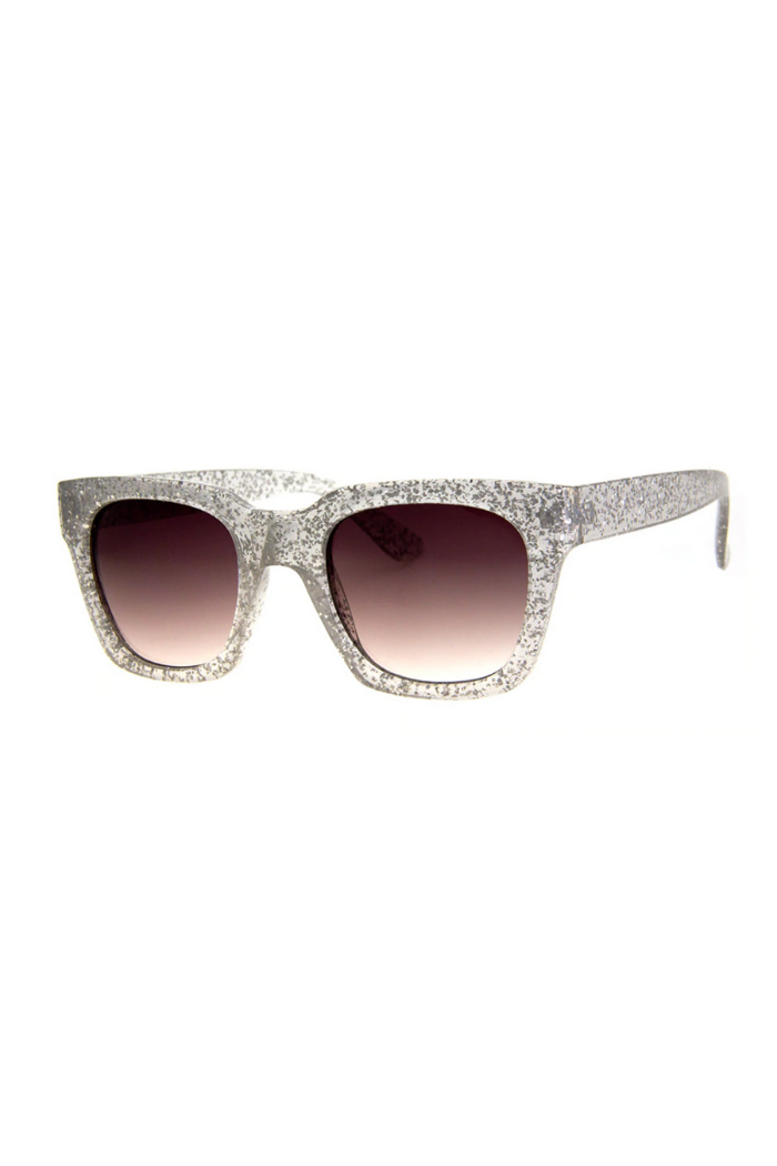 gucci silver glitter sunglasses