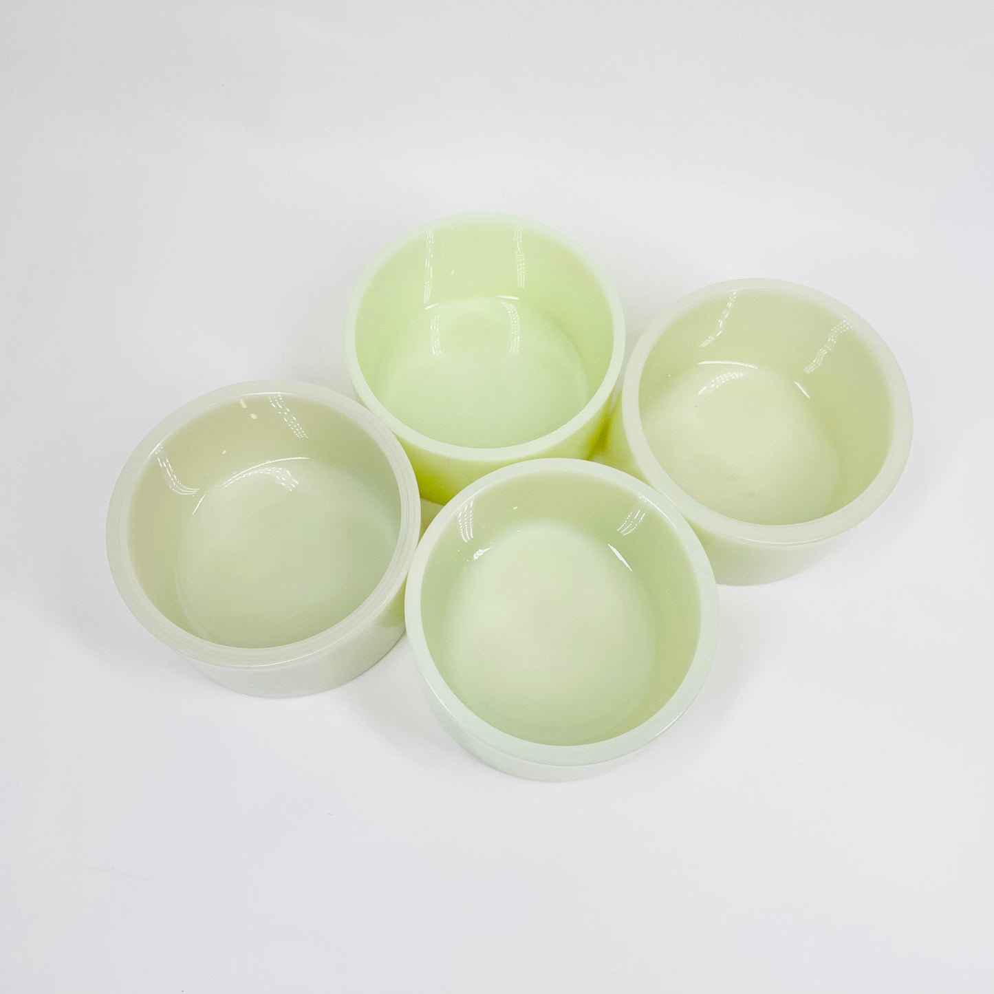 Extremely rare Midcentury Murano lemon opaline glass bowl