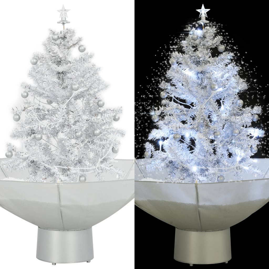weg regeling Facet vidaXL Kerstboom sneeuwend met paraplubasis 75 cm wit – Aventuras
