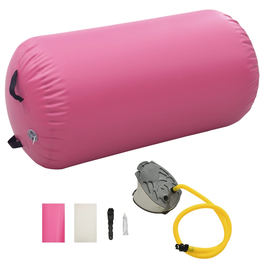 pad Respect Durf vidaXL Gymnastiekrol met pomp opblaasbaar 120x90 cm PVC roze – Aventuras