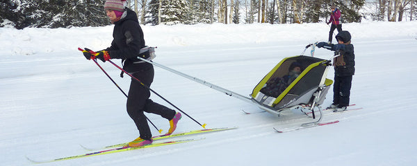 Thule Chariot with ski attachment 