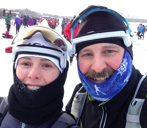 happy loppet skiers