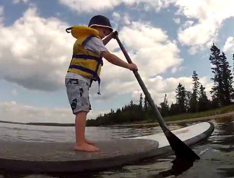 Anyone can paddle a stand up paddle board.