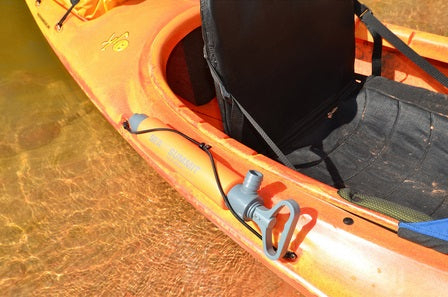 kayak pump on boat