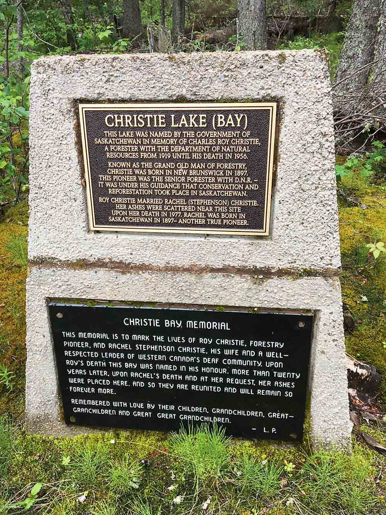 Christie memorial, Anglin lake Saskatchewan 