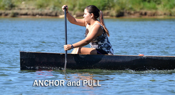 anchor the paddle and pull