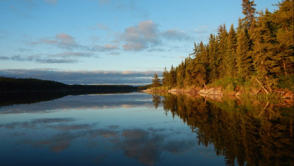 morning over a lake on the Churchill River 