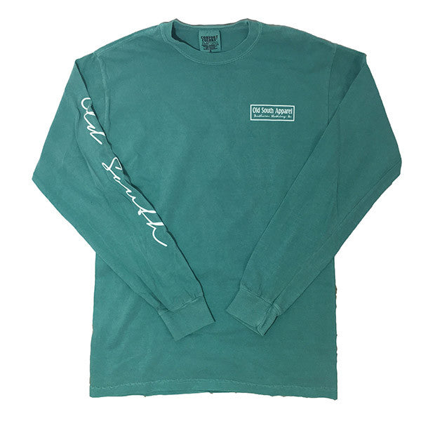 Old South Wood Duck Comfort Colors Seafoam Long Sleeve Unisex T