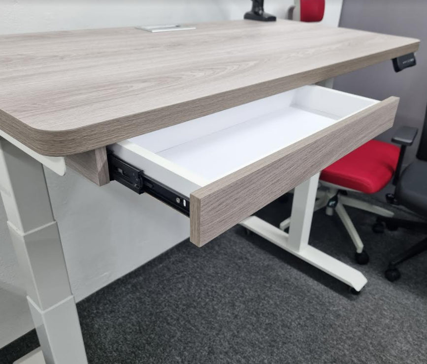 executive standing desk with drawers