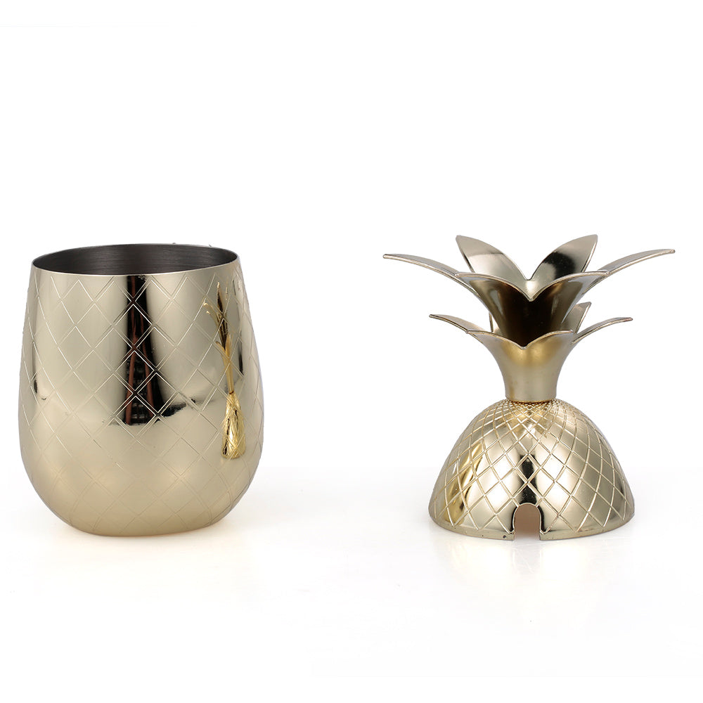 Ananas Cocktailmugg Guld Crazymugs Se