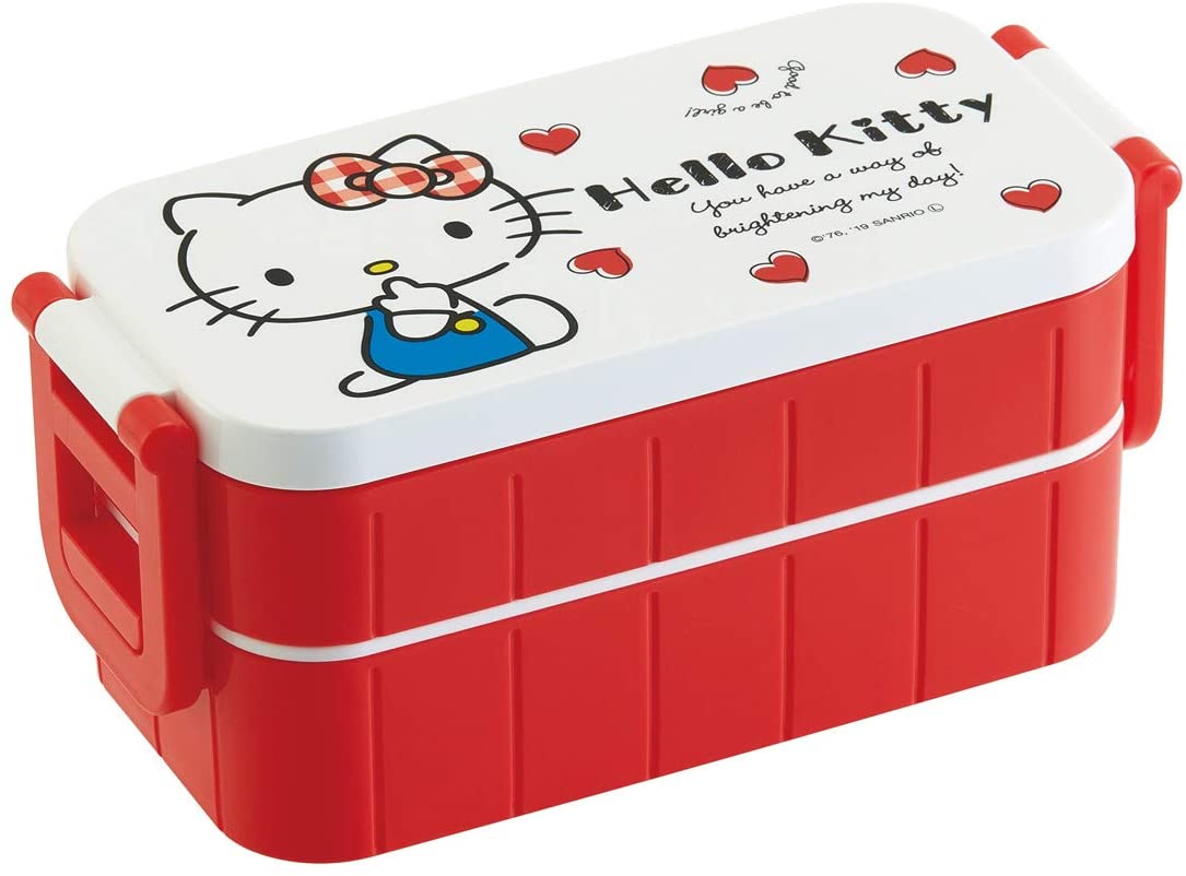 Japanese 2-Tier Hello Kitty Bento Lunch Box 