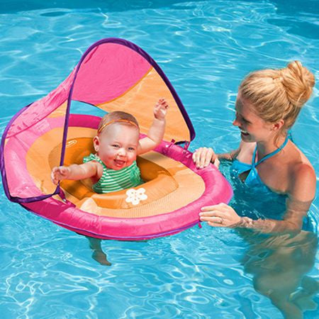 baby pool float with shade