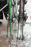 Twin Tip Skis In Bottom Loop