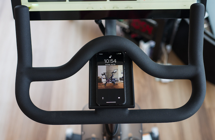 peloton bike phone tray