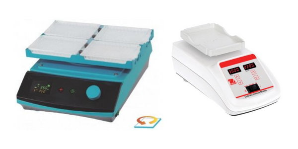 Microplate shaker examples.