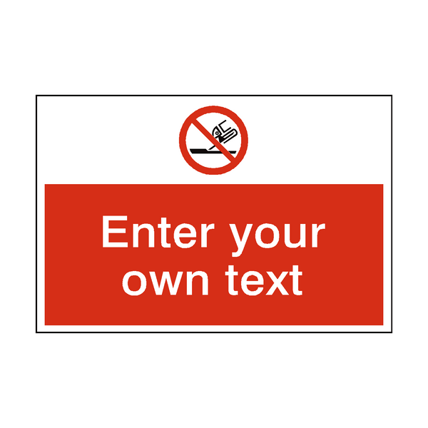 Do Not Use For Face Grinding Custom Safety Sign - PVC Safety Signs