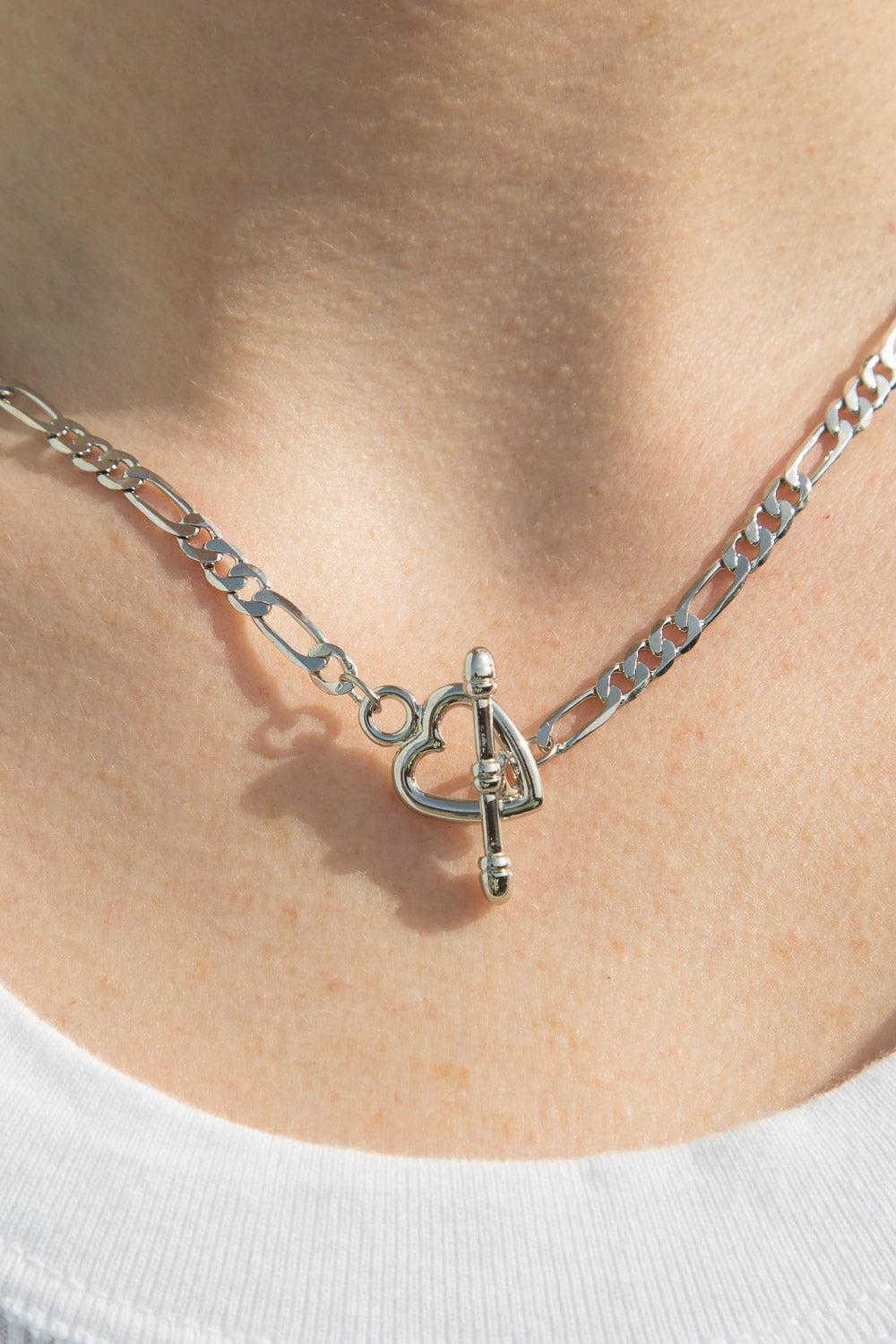 heart toggle necklace