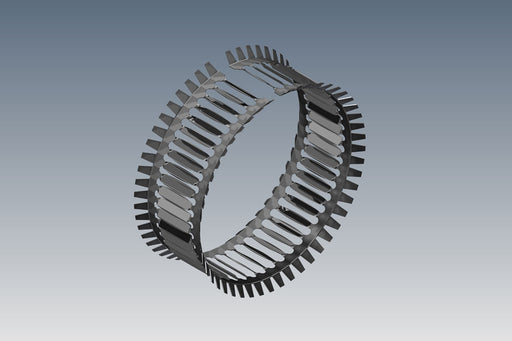 Louver structure for high currents