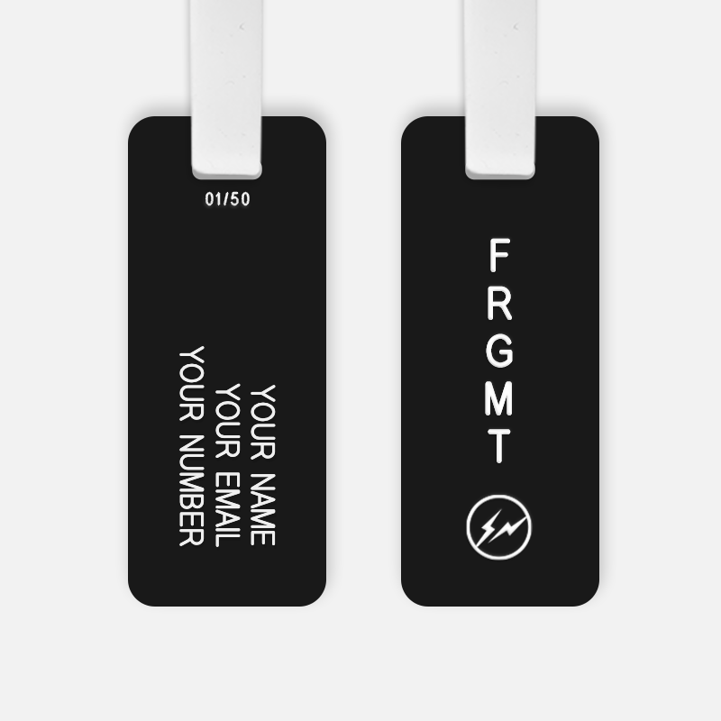 女の子向けプレゼント集結 fragment CUSTOM BACK FRGMT Luggage Tag