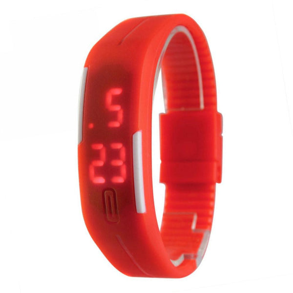 mens rubber led watch