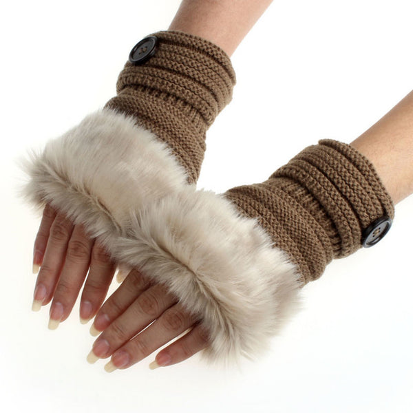 fur gloves