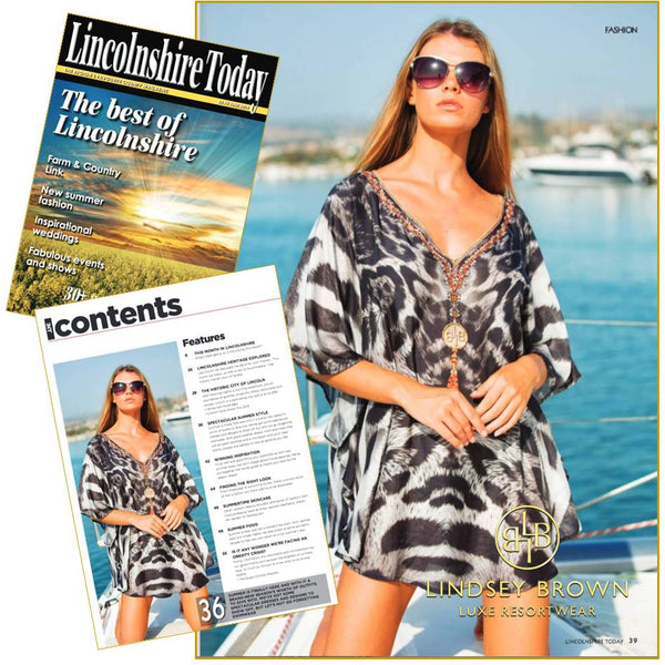 Animal Printed Swiss Cotton Coverup by LindseyBrown  in Lincolnshire Life Magazine