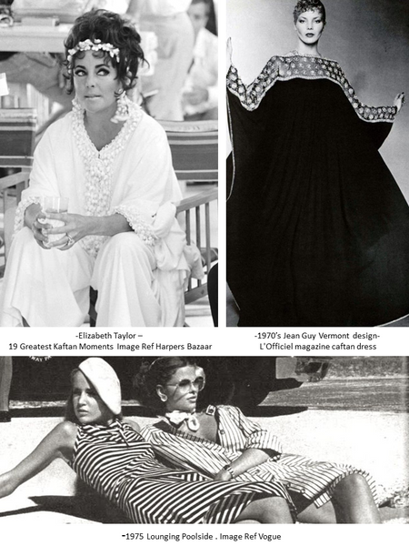Lindsey Brown Resortwear History of the Silk Kaftan Elizabeth Taylor 