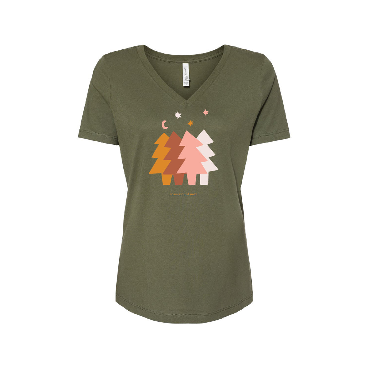 ladies v neck christmas t shirt