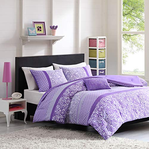 purple twin bed set